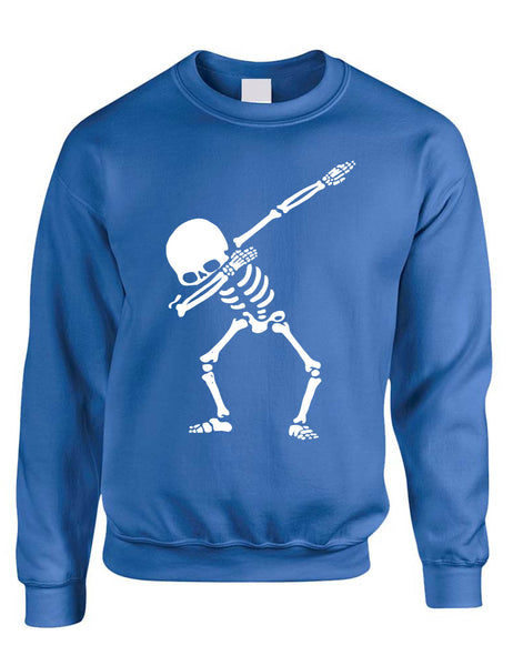 Adult Sweatshirt Dabbing Skeleton Top Hip Hop Dabbing Skull Shirt Dab