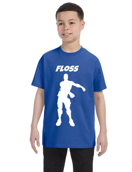 Kids Youth T Shirt Floss White Trendy Floss Dance Shirt Cute Gift