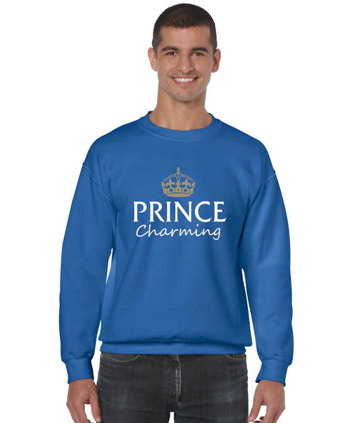 Men's Crewneck Prince Charming Cool Funny Humor Top - ALLNTRENDSHOP - 5