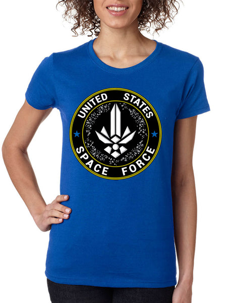 Women's T Shirt United States Space Force USSF Tshirt Love America