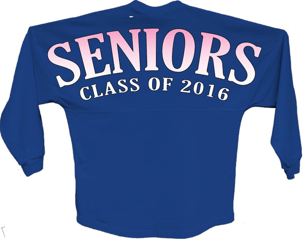 Seniors class of 2016 pink pom print J america shirt - ALLNTRENDSHOP - 4