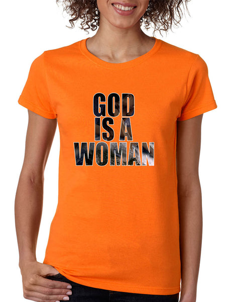 Women's T Shirt God Is A Woman Trendy Shirt Popular Tee Fans Gift