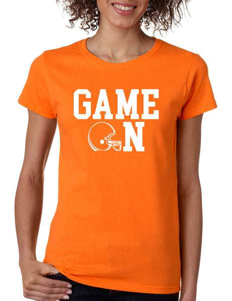 Women's T Shirt Game On Football Shirt Love Sport Player Fans Tee
