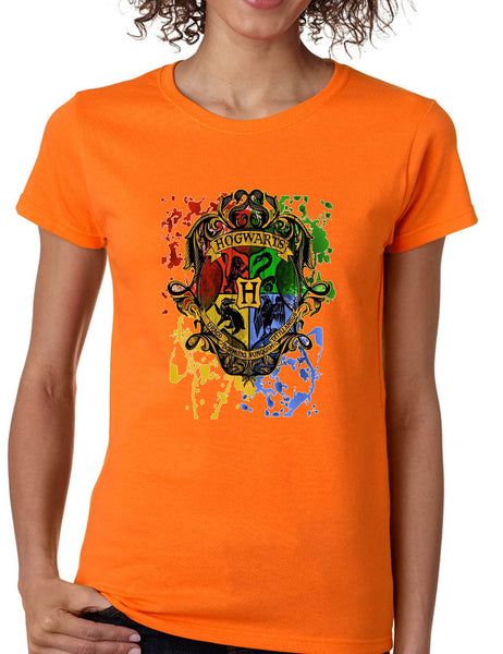 Women's T Shirt Hogwarts Splash Ugly Christmas Fans Gift Holiday Tee