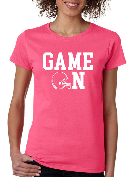 Women's T Shirt Game On Football Shirt Love Sport Player Fans Tee