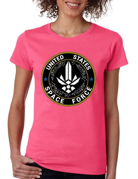 Women's T Shirt United States Space Force USSF Tshirt Love America