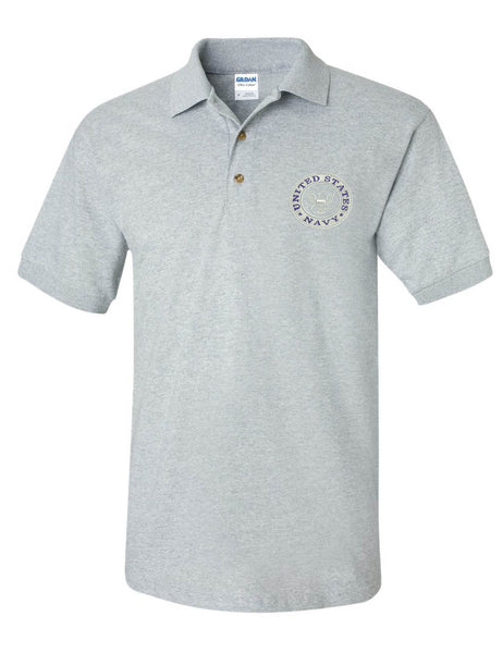 Men's Polo T Shirt US Navy Embroidered Army Top USA American Soldier