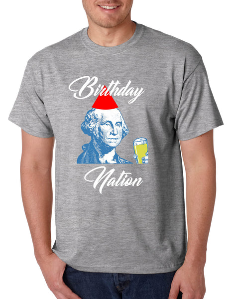 Men's T Shirt Birthday Nation 4th Of July Party Trendy USA Shirt