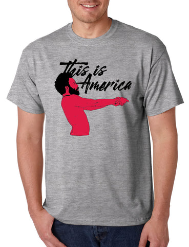 Men's T Shirt This Is America Popular Shirt Cool Tee Trendy Gift