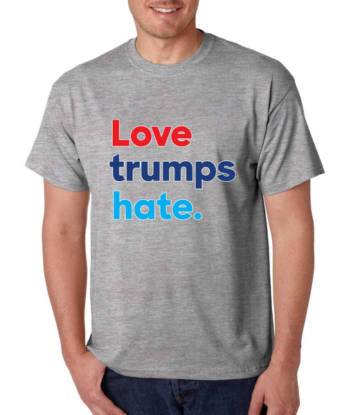 Men's T Shirt Love Trumps Hate Elections 2016 USA Tee - ALLNTRENDSHOP - 2