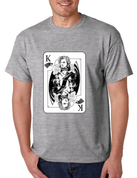 Men's T Shirt Jon Snow Card Trendy Shirt Popular Tee