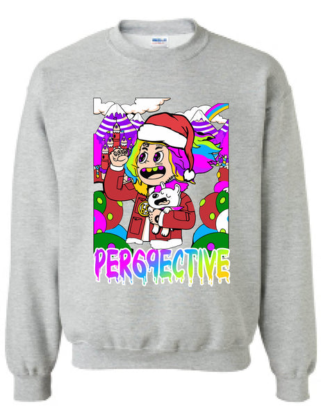 Adult Sweatshirt 69 Christmas Ugly Sweatshirt Trendy Xmas Top Gift
