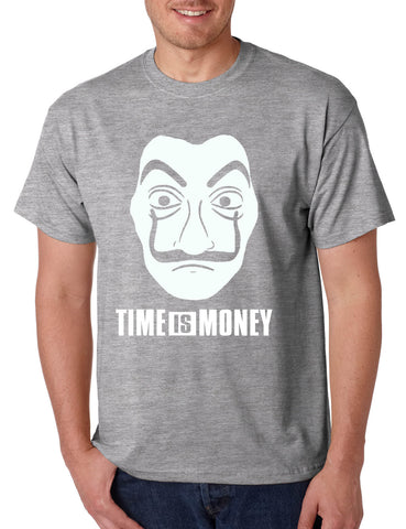 Men's T Shirt Time Is Money Cool Tee Popular Graphic Shirt Gift