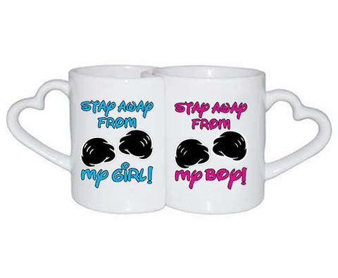 Love Mugs Stay away from my black mickey hands couples gift - ALLNTRENDSHOP