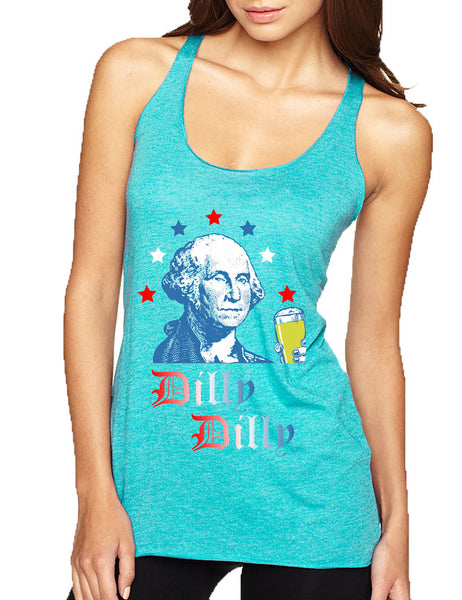 Women's Tank Top George Washington Dilly Dilly 4th Of July Cheers