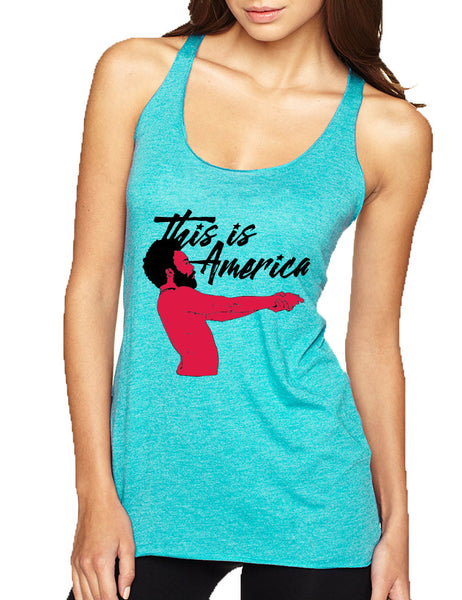 Women's Tank Top This Is America Trendy Shirt Cool Top Popular Gift