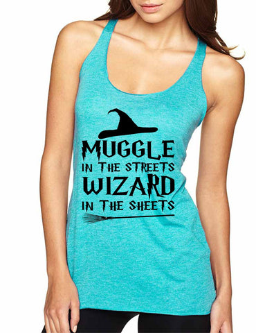 Women's Tank Top Muggle In The Streets Wizard In The Sheets - ALLNTRENDSHOP - 1