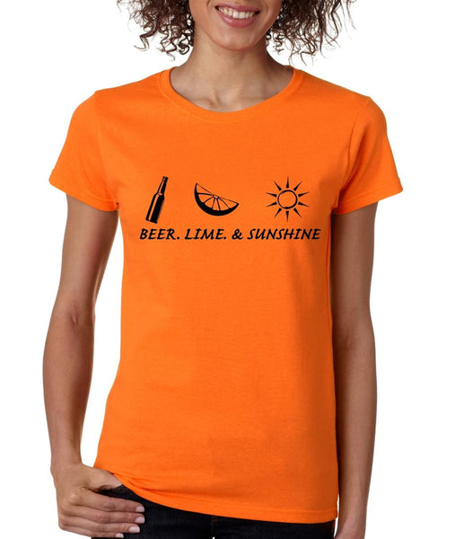 Beer lime and sunshine womens t-shirt - ALLNTRENDSHOP