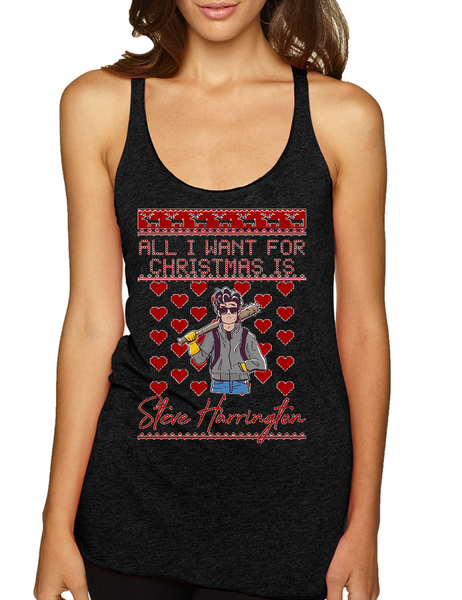 All I Want For Christmas Is Harrington Stranger Xmas Women's Tank