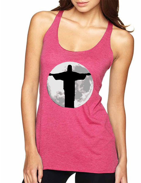 Women's Tank Top Moon Jesus Cool Love Jesus Top - ALLNTRENDSHOP - 7