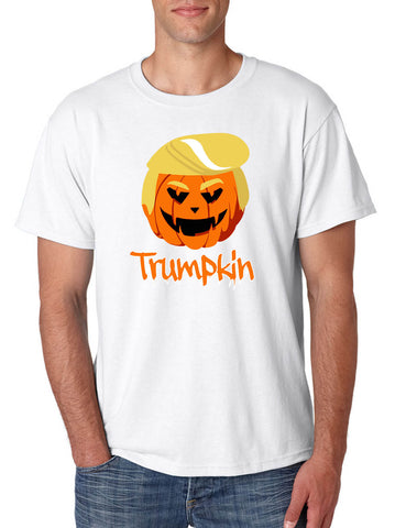 Men's T Shirt Trumpkin Trendy Trump Halloween Shirt Funny Pumpkin
