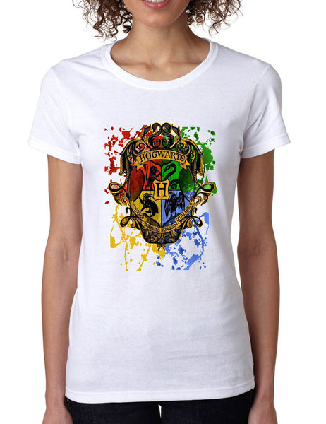 Women's T Shirt Hogwarts Splash Ugly Christmas Fans Gift Holiday Tee