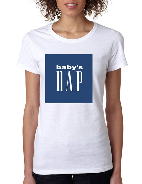 Women's T Shirt Baby's Nap Cute Pregnancy Tee Funny Mother Shirt