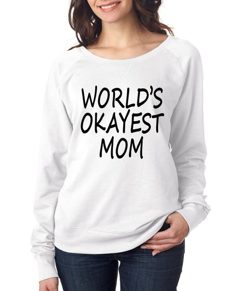 World's OKayest mom mothers day Women's Long Sleeve Shirt - ALLNTRENDSHOP - 4