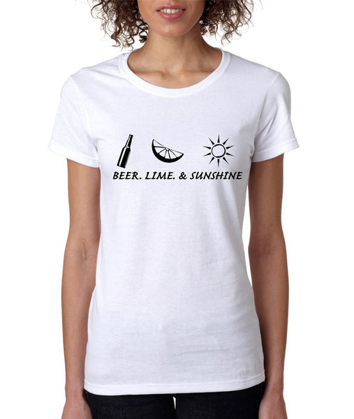 Beer lime and sunshine womens t-shirt - ALLNTRENDSHOP
