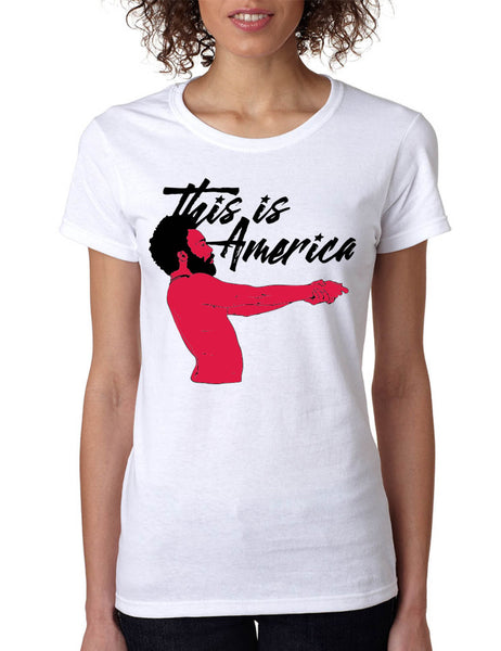 Women's T Shirt This Is America Popular Tee Cool Shirt Trendy Gift
