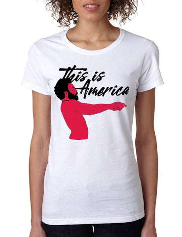 Women's T Shirt This Is America Popular Tee Cool Shirt Trendy Gift