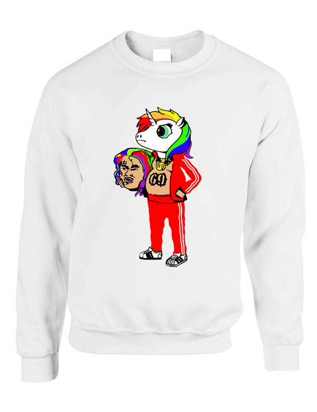 Adult Sweatshirt 6ix9ine Unicorn 69 Trendy Top Cool Stuff Popular