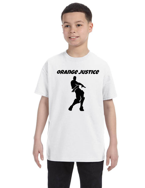 Kids Youth T Shirt Orange Justice Move Dance Trendy Dancing Gift