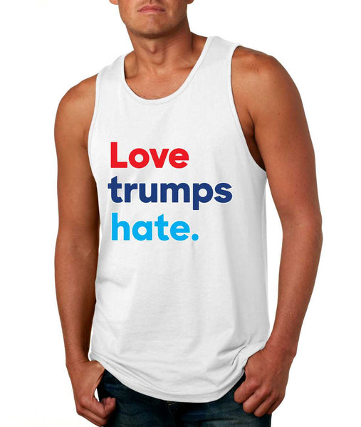 Men's Tank Top Love Trumps Hate Elections 2016 USA Top - ALLNTRENDSHOP - 1