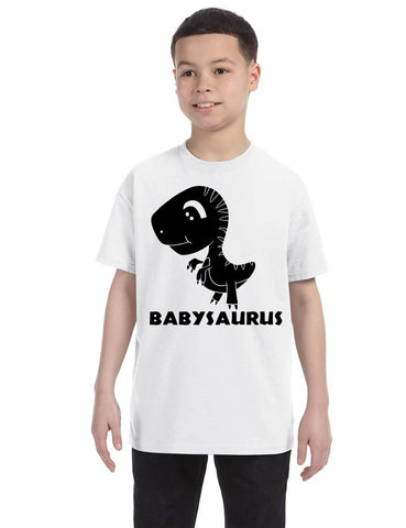 Kids Youth T Shirt Baby Saurus Dinosaur Gift Matching Family Tees