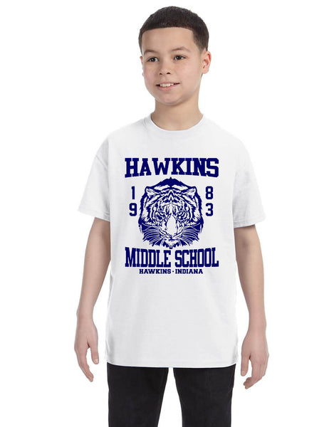 Kids Youth T Shirt Hawkins Middle School 1983 Trendy Tee Gift