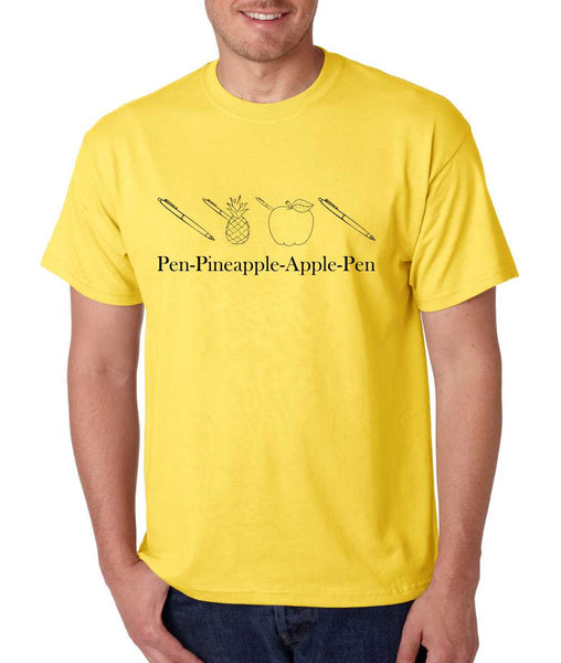 Men's T Shirt Pen Pineapple Apple Pen PPAP CHEE Humor Tee